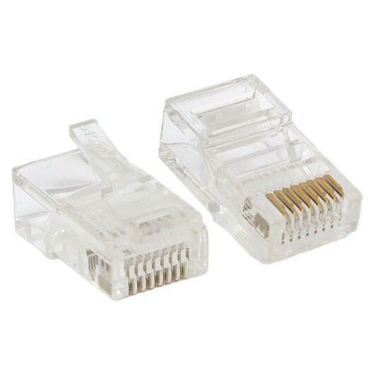 Коннектор RJ45 (8P8C) кат.5E неэкранир. 30мкд универс. (уп.10шт) TERACOM PRO EKF TRP-PLUG-5EUTP-10, изображение 2 • Купить по низкой цене в интернет-магазине СМЭК