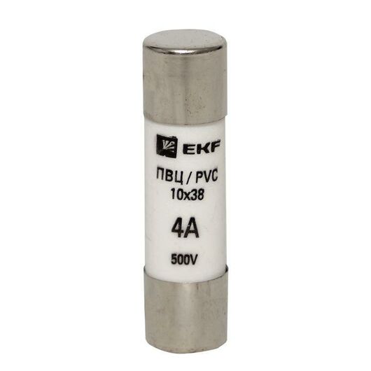 Вставка плавкая цилиндрическая ПВЦ 10х38 4А EKF pvc-10x38-4 • Купить по низкой цене в интернет-магазине СМЭК