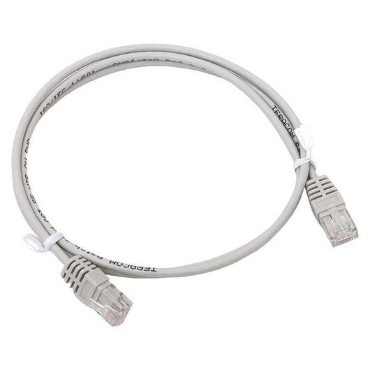 Патч-корд кат.5E UTP неэкранир. PVC 1Гбит/с 1м сер. TERACOM EKF TRC-5EUTP-PVC-1M-GY • Купить по низкой цене в интернет-магазине СМЭК