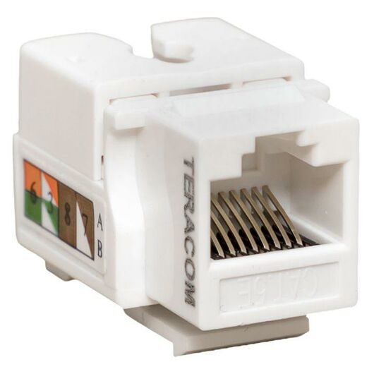 Модуль Keystone RJ45 кат.5E неэкранир. 110 IDC 90град. бел. TERACOM PRO EKF TRP-KSTN-90D-5EUTP-WH, изображение 3 • Купить по низкой цене в интернет-магазине СМЭК