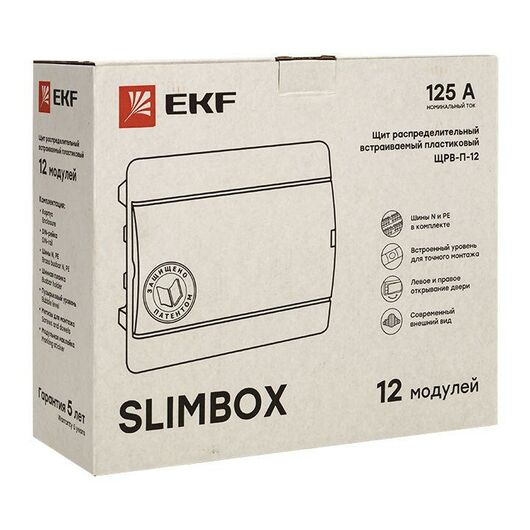 Щит ЩРВ-П-12 "SlimBox" IP41 PROxima EKF sb-v-12, изображение 4 • Купить по низкой цене в интернет-магазине СМЭК