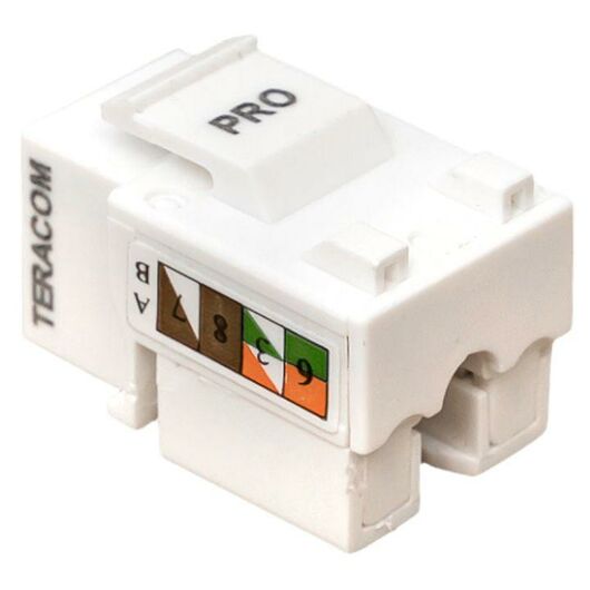 Модуль Keystone RJ45 кат.5E неэкранир. 110 IDC 90град. бел. TERACOM PRO EKF TRP-KSTN-90D-5EUTP-WH, изображение 6 • Купить по низкой цене в интернет-магазине СМЭК