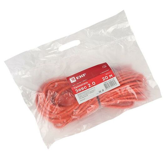 Удлинитель-шнур 1х20м с заземл. 16А IP20 Зевс 2.0 3.5кВт ПВС 3х1 PROxima EKF USB02-16-310-1-20, изображение 4 • Купить по низкой цене в интернет-магазине СМЭК