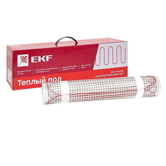 Комплект "Теплый пол" (мат) двухжил. 450Вт 3кв.м "Уют" PROxima EKF nm2-450-3, изображение 3 • Купить по низкой цене в интернет-магазине СМЭК