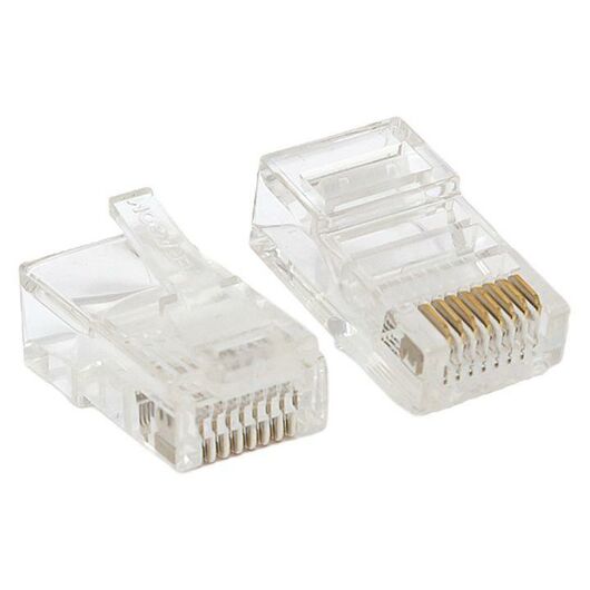 Коннектор RJ45 (8P8C) кат.5E неэкранир. TERACOM универс. (уп.50шт) EKF TRC-PLUG-5EUTP-50, изображение 2 • Купить по низкой цене в интернет-магазине СМЭК