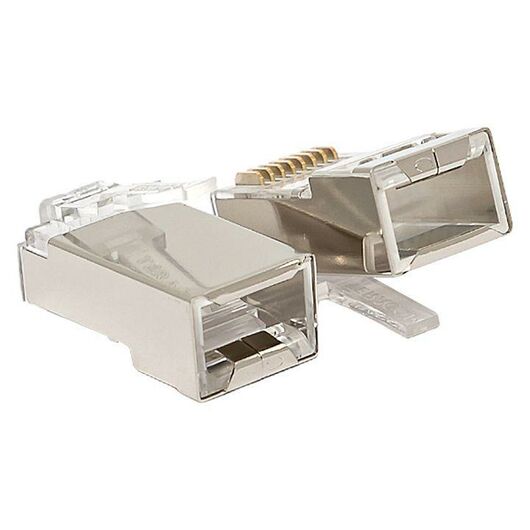Коннектор RJ45 (8P8C) кат.5E экранир. TERACOM универс. (уп.20шт) EKF TRC-PLUG-5EFTP-20, изображение 2 • Купить по низкой цене в интернет-магазине СМЭК