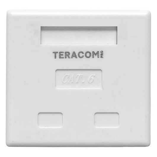 Розетка настенная TERACOM PRO кат.6 неэкранированная 2 порта RJ-45 Dual IDC бел. EKF TRP-WBOX-2RJ45-6UTP-WH, изображение 5 • Купить по низкой цене в интернет-магазине СМЭК