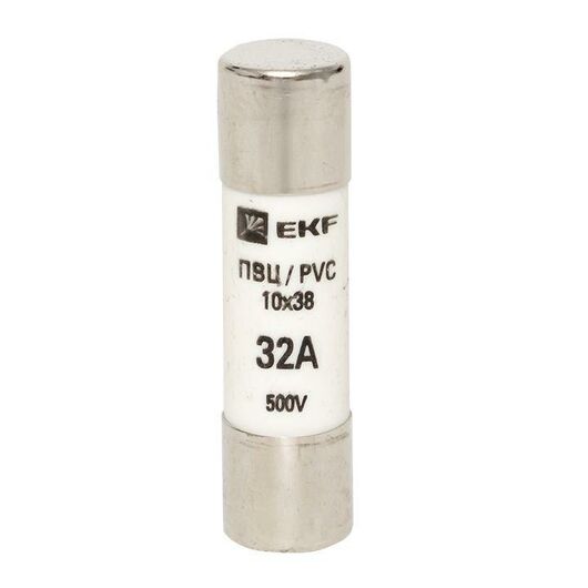 Вставка плавкая цилиндрическая ПВЦ 10х38 32А EKF pvc-10x38-32 • Купить по низкой цене в интернет-магазине СМЭК