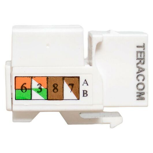 Модуль Keystone RJ45 кат.6 неэкранир. 110 IDC 90град. бел. TERACOM PRO EKF TRP-KSTN-90D-6UTP-WH, изображение 6 • Купить по низкой цене в интернет-магазине СМЭК