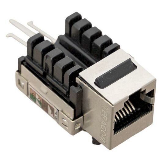 Модуль розеточный Keystone RJ45 кат.5E FTP экранир. 110 IDC 90град. TERACOM PRO EKF TRP-KSTN-SOCK-90D-5EFTP, изображение 3 • Купить по низкой цене в интернет-магазине СМЭК