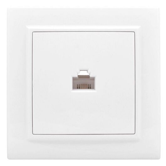 Розетка компьютерная 1-м СП Минск RJ45 бел. Basic EKF ERK01-035-10, изображение 4 • Купить по низкой цене в интернет-магазине СМЭК