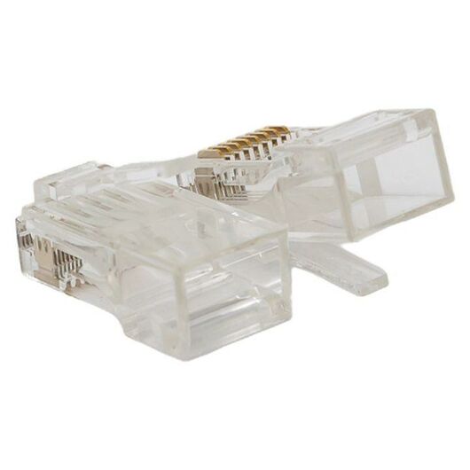 Коннектор RJ45 (8P8C) кат.6 неэкранир. 30мкд универс. (уп.20шт) TERACOM PRO EKF TRP-PLUG-6UTP-20, изображение 2 • Купить по низкой цене в интернет-магазине СМЭК