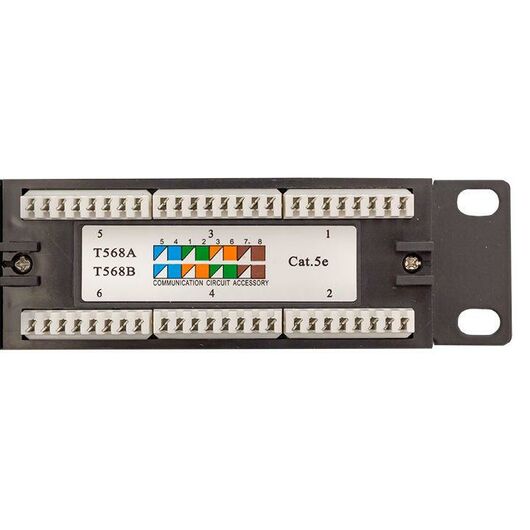 Патч-панель 19дюйм 1U кат.5E UTP неэкранир. 24 порта RJ45 110 IDC TERACOM EKF TRC-PPNL-5EUTP-1U24, изображение 4 • Купить по низкой цене в интернет-магазине СМЭК