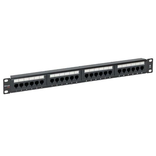 Патч-панель 19дюйм 1U кат.6 UTP неэкранир. 24 порта RJ45 Dual IDC TERACOM PRO EKF TRP-PPNL-6UTP-1U24, изображение 4 • Купить по низкой цене в интернет-магазине СМЭК