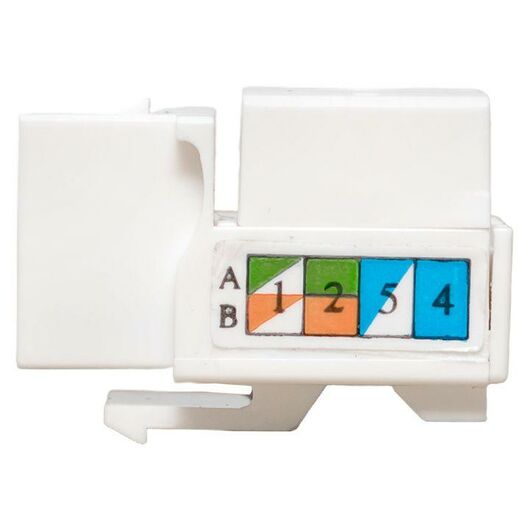 Модуль Keystone RJ45 кат.5E неэкранир. 110 IDC 90град. бел. TERACOM PRO EKF TRP-KSTN-90D-5EUTP-WH • Купить по низкой цене в интернет-магазине СМЭК