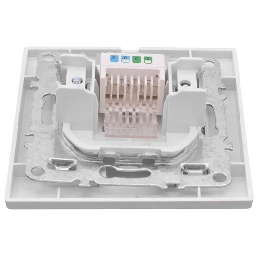 Розетка компьютерная 1-м СП Минск RJ45 бел. Basic EKF ERK01-035-10, изображение 6 • Купить по низкой цене в интернет-магазине СМЭК