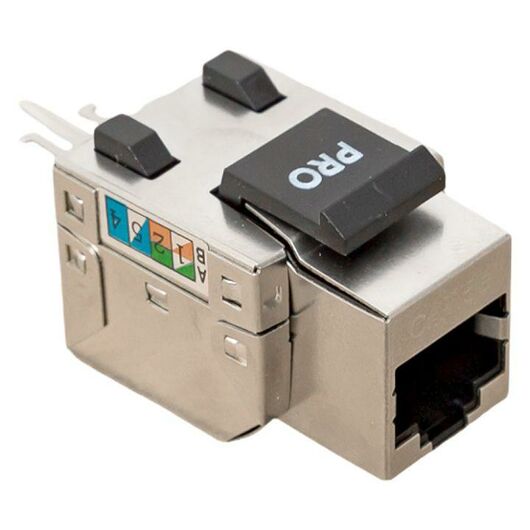 Модуль розеточный Keystone RJ45 кат.5E FTP экранир. 110 IDC 90град. TERACOM PRO EKF TRP-KSTN-SOCK-90D-5EFTP, изображение 2 • Купить по низкой цене в интернет-магазине СМЭК