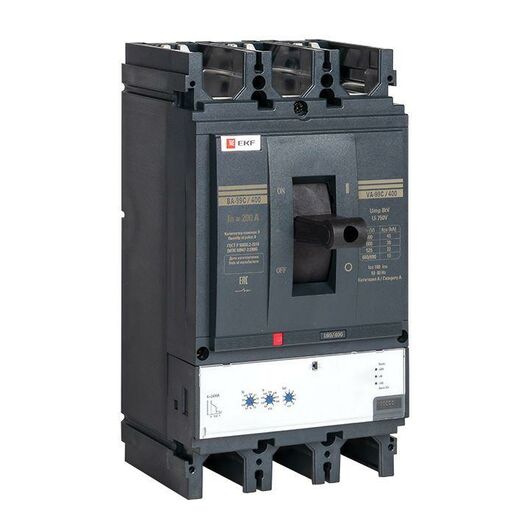 Выключатель автоматический 3п 400/200А 45кА ВА-99C Compact NS PROxima EKF mccb99C-400-200, изображение 5 • Купить по низкой цене в интернет-магазине СМЭК