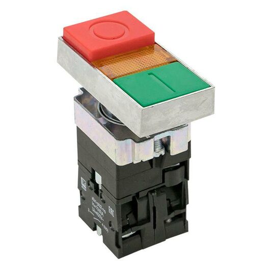 Кнопка  LAY5-BW8465 "I-O" прямоугольная 230В NO+NC PROxima EKF pbn-bw8465, изображение 3 • Купить по низкой цене в интернет-магазине СМЭК
