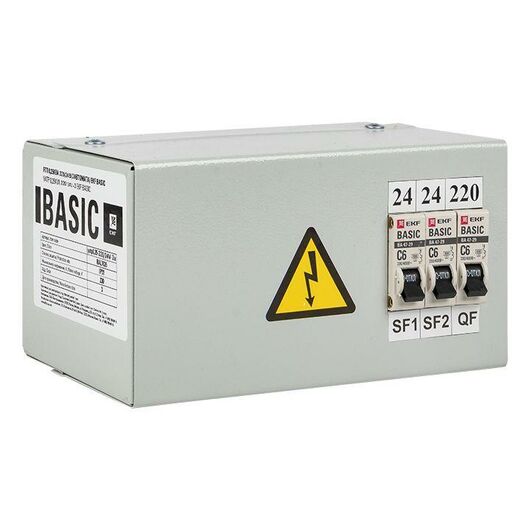 Ящик с понижающим трансформатором ЯТП 0.25 220/24В (3 авт. выкл.) Basic EKF yatp0.25 220/24v-3a • Купить по низкой цене в интернет-магазине СМЭК