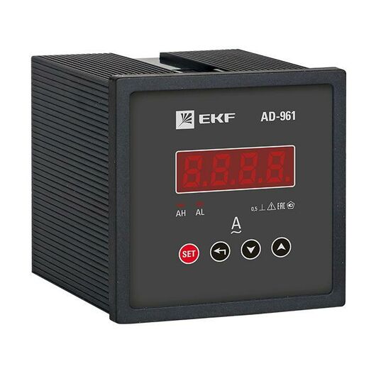 Амперметр цифровой AD-961 1ф на панель 96х96 EKF ad-961 • Купить по низкой цене в интернет-магазине СМЭК