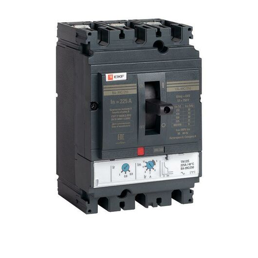 Выключатель автоматический 3п 250/225А 45кА ВА-99C Compact NS PROxima EKF mccb99C-250-225, изображение 5 • Купить по низкой цене в интернет-магазине СМЭК