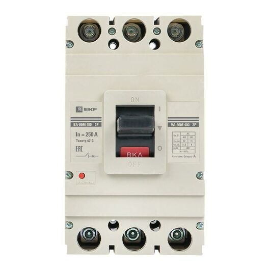 Выключатель автоматический 3п 400/250А 42кА ВА-99М PROxima EKF mccb99-400-250m • Купить по низкой цене в интернет-магазине СМЭК