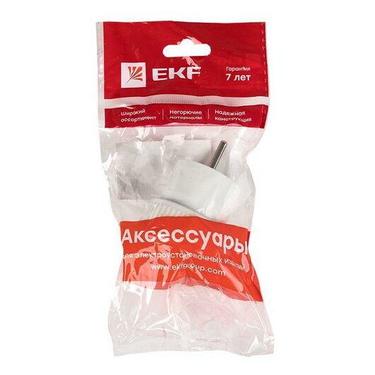Адаптер-переходник без заземл. 6А 250В бел. EKF AAP6-1, изображение 6 • Купить по низкой цене в интернет-магазине СМЭК