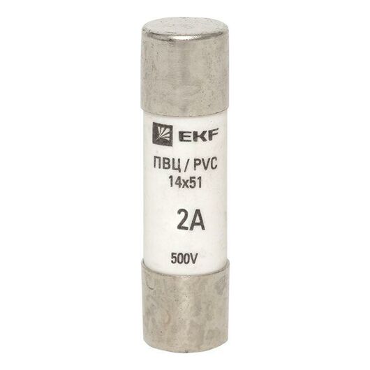 Вставка плавкая цилиндрическая ПВЦ 14х51 2А EKF pvc-14x51-2 • Купить по низкой цене в интернет-магазине СМЭК