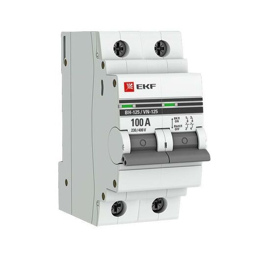 Выключатель нагрузки 2п 100А ВН-125 PROxima EKF SL125-2-100-pro, изображение 4 • Купить по низкой цене в интернет-магазине СМЭК