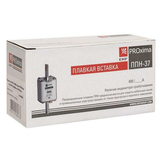 Вставка плавкая ППН-37 400/350А габарит 2 PROxima EKF fus-37/400/350, изображение 7 • Купить по низкой цене в интернет-магазине СМЭК