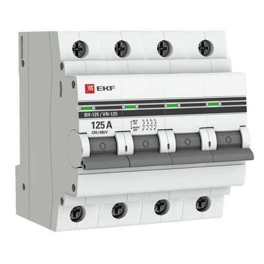 Выключатель нагрузки 4п 125А ВН-125 PROxima EKF SL125-4-125-pro • Купить по низкой цене в интернет-магазине СМЭК