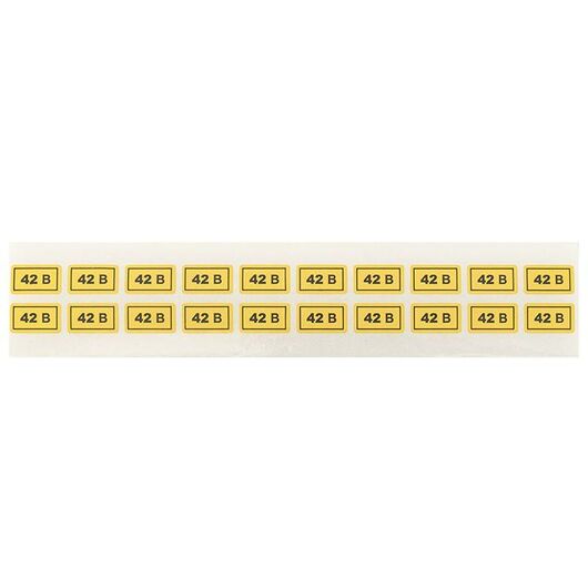 Наклейка "42В" 10х15мм EKF an-2-06, изображение 4 • Купить по низкой цене в интернет-магазине СМЭК