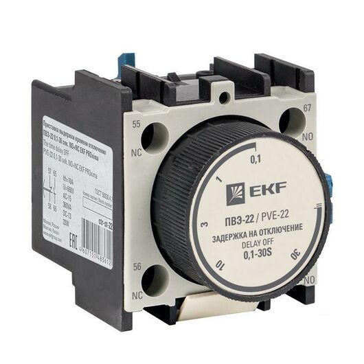 Приставка ПВЭ 22 0.1-30сек NO+NC EKF ctr-st-22, изображение 4 • Купить по низкой цене в интернет-магазине СМЭК