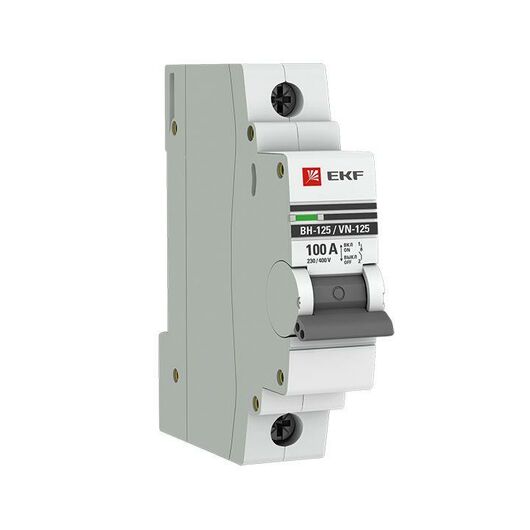 Выключатель нагрузки 1п 100А ВН-125 PROxima EKF SL125-1-100-pro, изображение 4 • Купить по низкой цене в интернет-магазине СМЭК