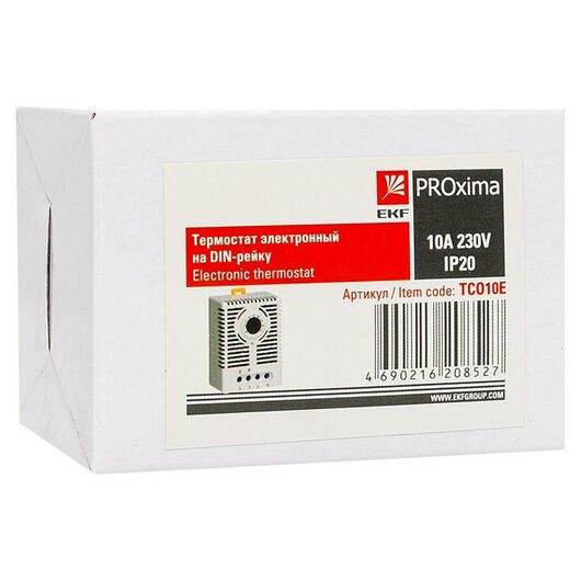 Термостат электронный на DIN-рейку 10 А 230 В IP20 PROxima EKF TCO10E, изображение 4 • Купить по низкой цене в интернет-магазине СМЭК