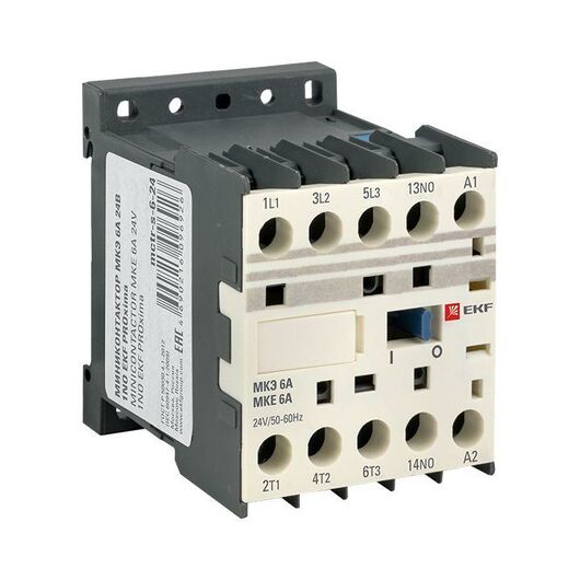 Миниконтактор МКЭ 6А 24В 1NO PROxima EKF Mctr-s-6-24, изображение 6 • Купить по низкой цене в интернет-магазине СМЭК