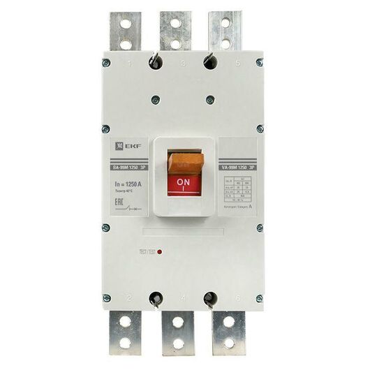 Выключатель автоматический 3п 1250/1250А 35кА ВА-99М PROxima EKF mccb99-1250-1250m • Купить по низкой цене в интернет-магазине СМЭК
