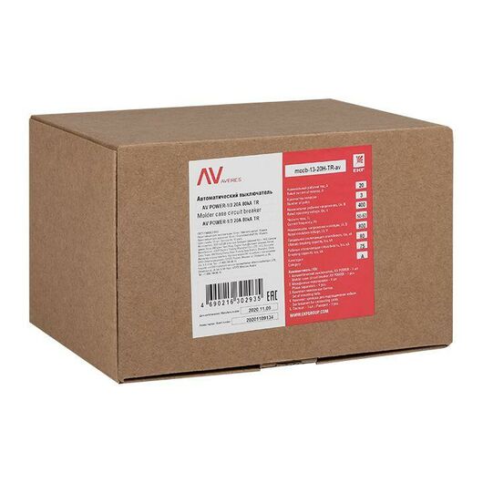 Выключатель автоматический 3п 20А 35кА AV POWER-1/3 TR AVERES EKF mccb-13-20-TR-av, изображение 6 • Купить по низкой цене в интернет-магазине СМЭК