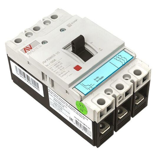 Выключатель автоматический 3п 125А 35кА AV POWER-1/3 TR AVERES EKF mccb-13-125-TR-av, изображение 6 • Купить по низкой цене в интернет-магазине СМЭК