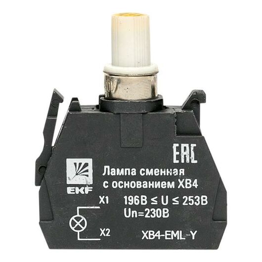Лампа сменная с основанием XB4 желт. 230В PROxima EKF XB4-EML-Y, изображение 8 • Купить по низкой цене в интернет-магазине СМЭК
