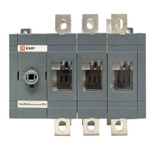 Рубильник 3п 315А реверсивный без рукоятки управления TwinBlock EKF tb-s-315-3p-rev, изображение 7 • Купить по низкой цене в интернет-магазине СМЭК