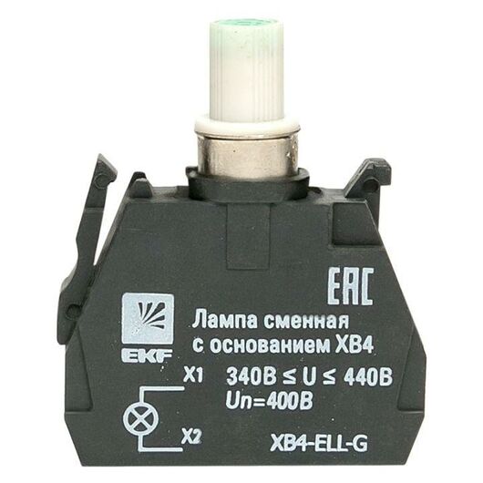 Лампа сменная с основанием XB4 зел. 400В PROxima EKF XB4-ELL-G, изображение 7 • Купить по низкой цене в интернет-магазине СМЭК