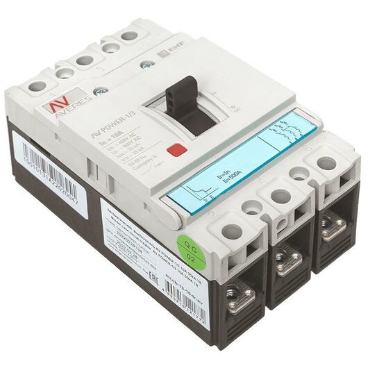 Выключатель автоматический 3п 10А 35кА AV POWER-1/3 TR AVERES EKF mccb-13-10-TR-av, изображение 9 • Купить по низкой цене в интернет-магазине СМЭК