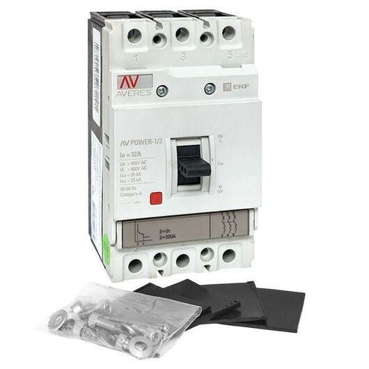 Выключатель автоматический 3п 32А 35кА AV POWER-1/3 TR AVERES EKF mccb-13-32-TR-av, изображение 7 • Купить по низкой цене в интернет-магазине СМЭК