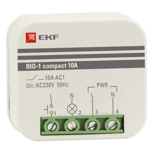 Реле импульсное RIO-1 compact 10А PROxima EKF rio-1k-10, изображение 3 • Купить по низкой цене в интернет-магазине СМЭК