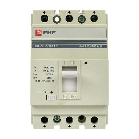 Выключатель нагрузки 3п ВН-99 125/100А EKF sl99-125-100, изображение 4 • Купить по низкой цене в интернет-магазине СМЭК