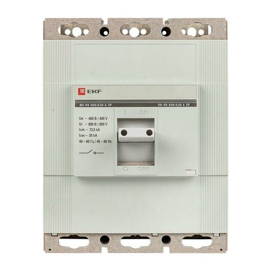 Выключатель нагрузки 3п ВН-99 800/630А EKF sl99-800-630, изображение 3 • Купить по низкой цене в интернет-магазине СМЭК
