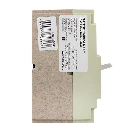 Выключатель нагрузки 3п ВН-99 125/100А EKF sl99-125-100 • Купить по низкой цене в интернет-магазине СМЭК