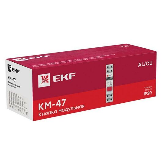Кнопка модульная КМ-47 красная EKF mdb-47-red-pro • Купить по низкой цене в интернет-магазине СМЭК